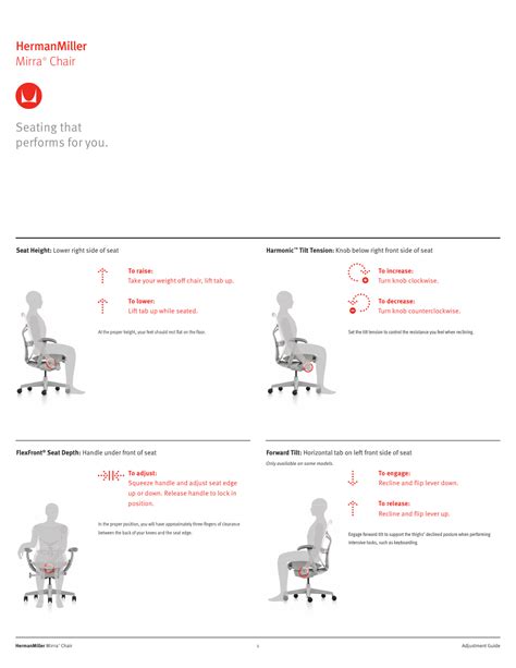 herman miller mirra 1 chair adjustments